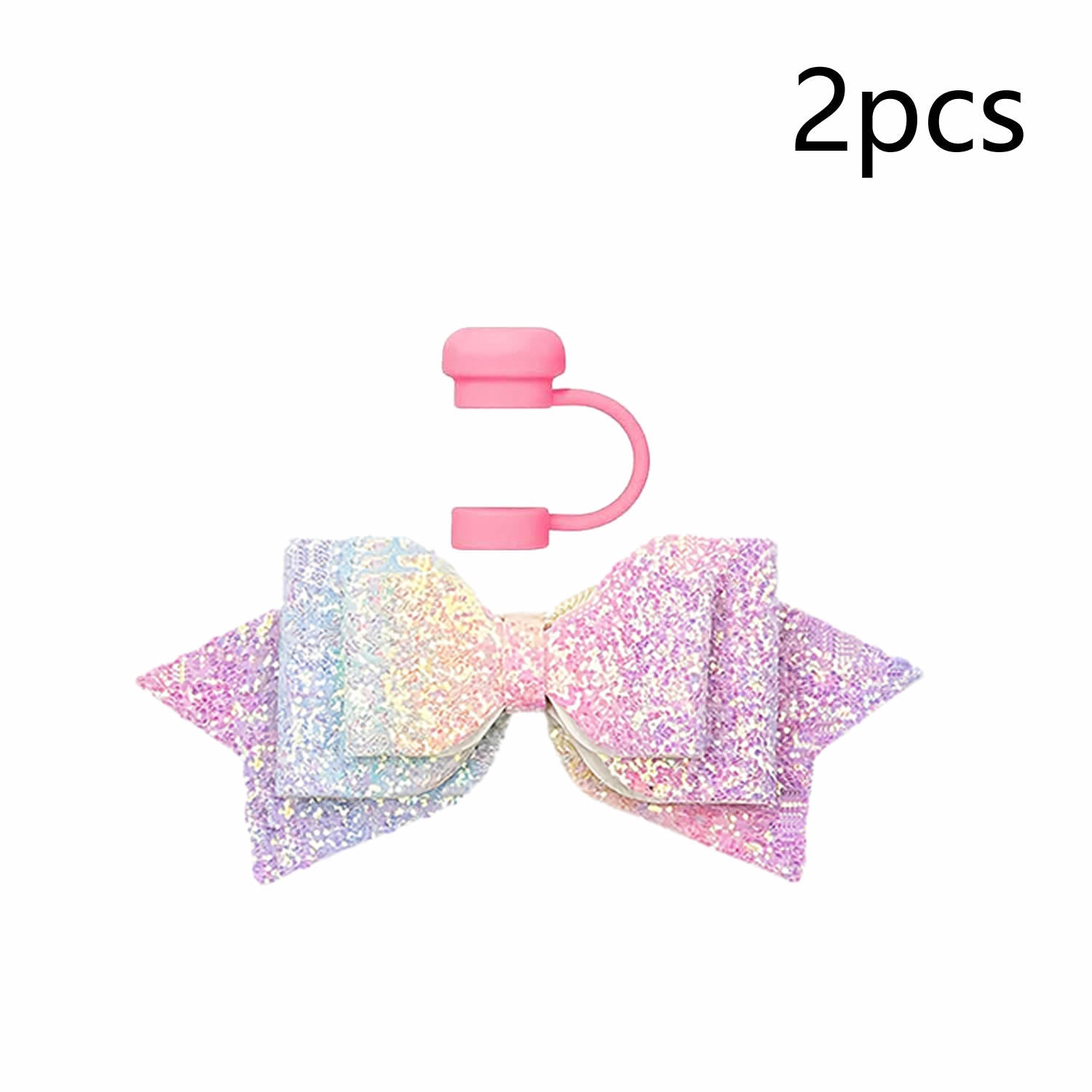 Wholesale 5pcs Ice Cup Bow Straw Hat